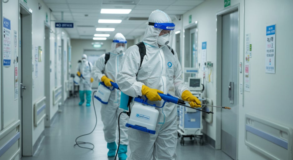 병원방역사진5 복도분무